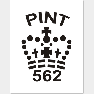 Imperial Pint Measure Symbol Posters and Art